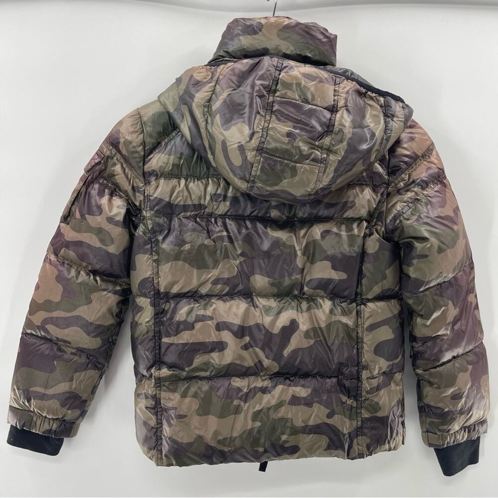 S13 New York Boy's Downhill Camo-Print Down-Blend Hooded Jacket Size 8 - Picture 6 of 12
